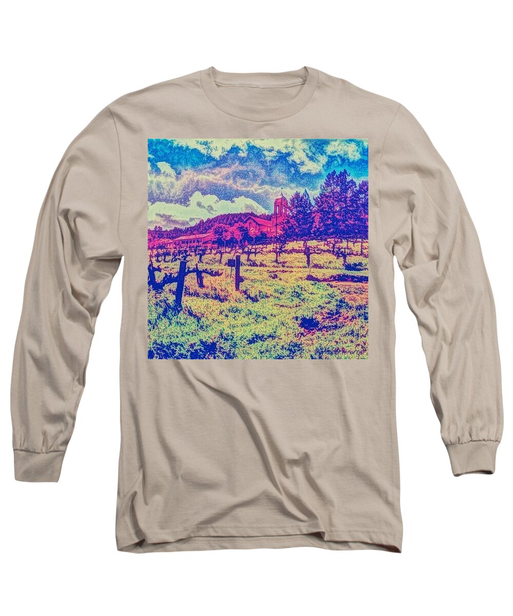 Art Long Sleeve T-Shirt featuring the photograph Christian Brothers Winery - Napa, Ca by Anna Porter