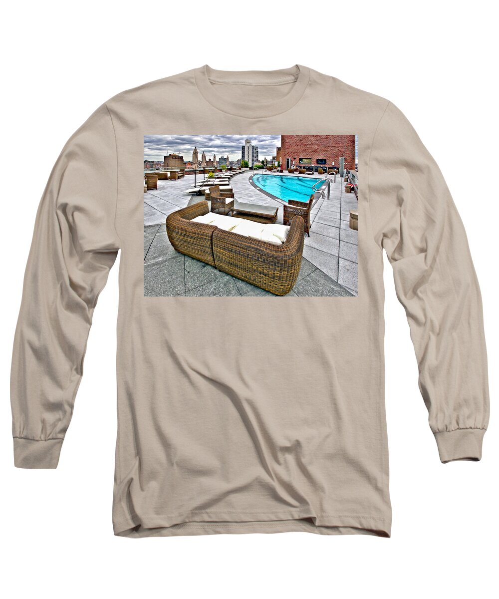 Cooper Long Sleeve T-Shirt featuring the photograph Cooper Roof by Steve Sahm