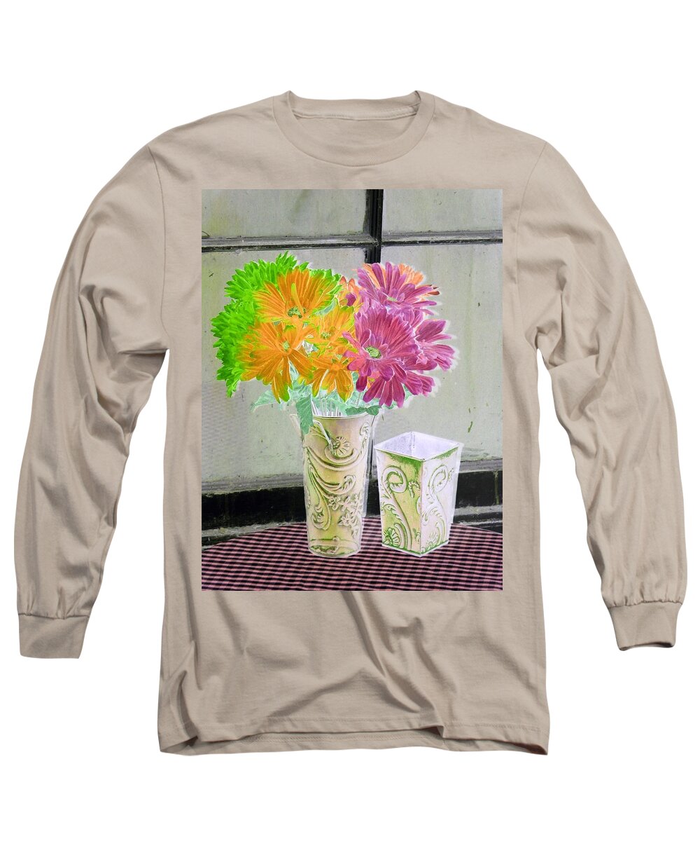 Flower Long Sleeve T-Shirt featuring the photograph Country Comfort - PhotoPower 492 by Pamela Critchlow