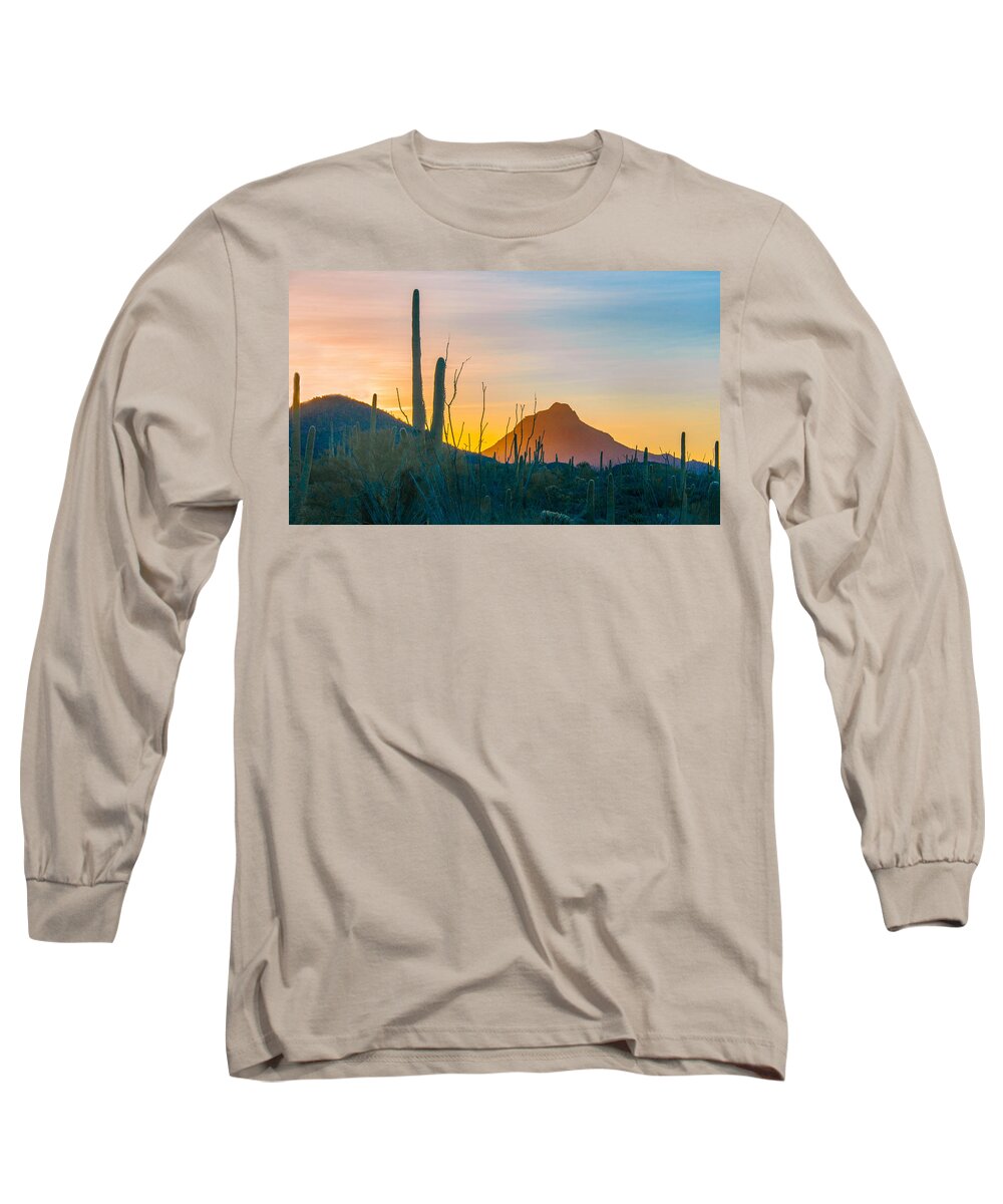 Scenery Long Sleeve T-Shirt featuring the photograph Desert Colors by Barbara Manis