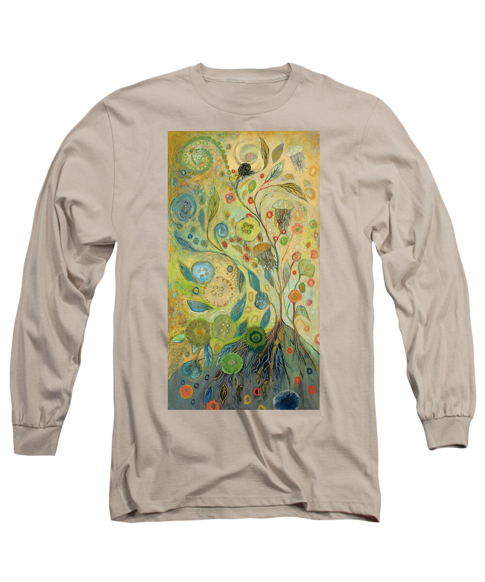 Underwater Long Sleeve T-Shirt featuring the painting Embracing the Journey by Jennifer Lommers