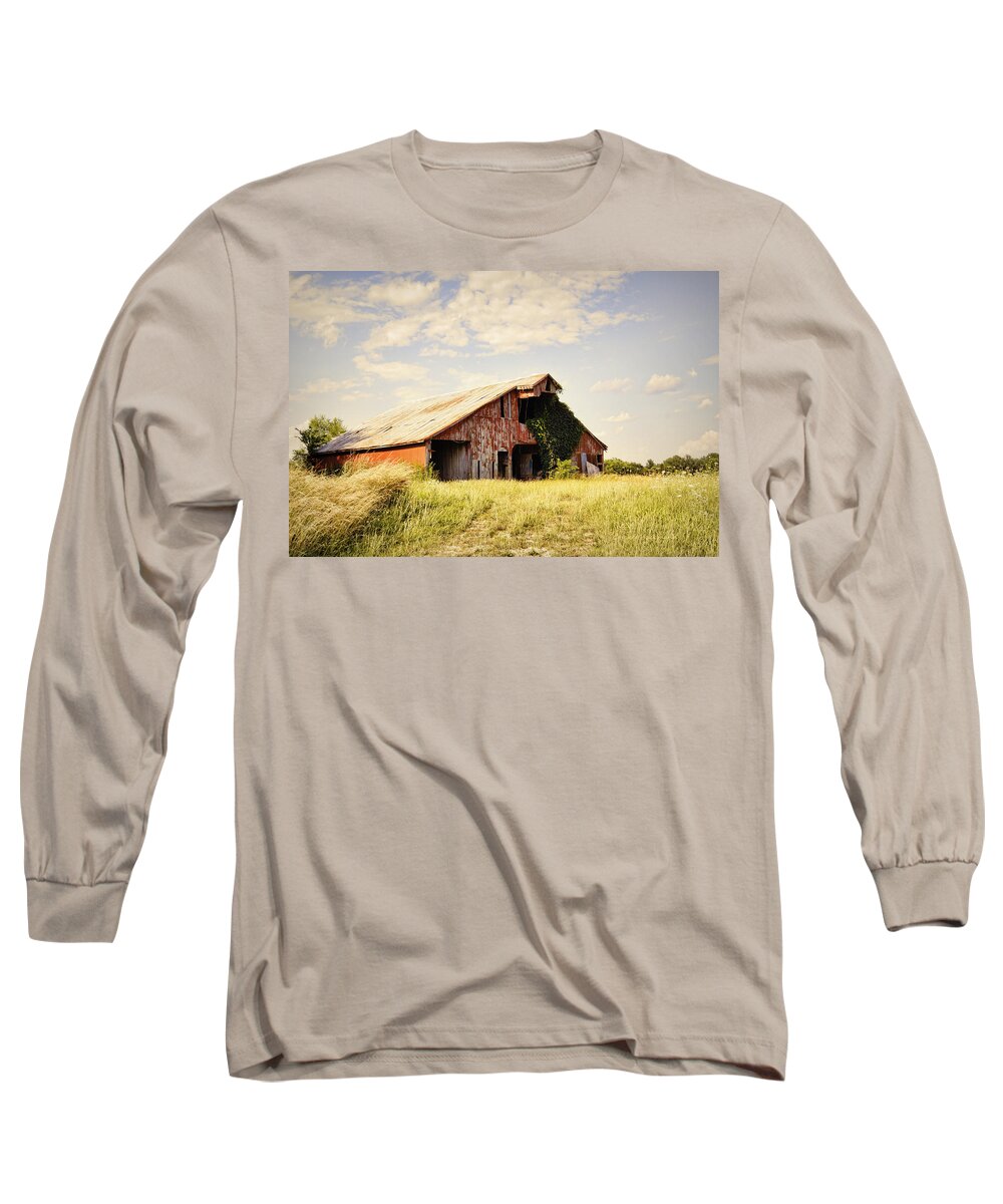 Barn Long Sleeve T-Shirt featuring the photograph Englewood Barn by Cricket Hackmann