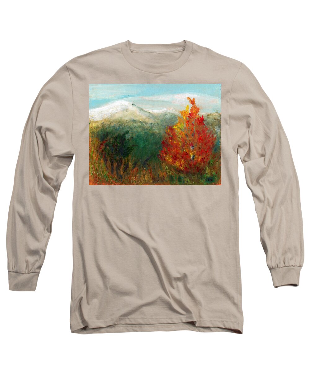 C Sitton Paintings Long Sleeve T-Shirt featuring the painting Fall Day Too by C Sitton