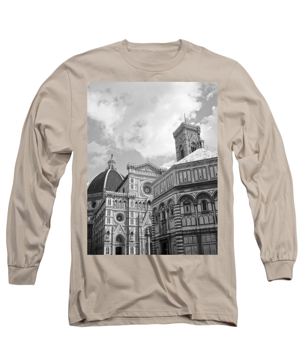 Florence - South Carolina Long Sleeve T-Shirt featuring the photograph Florence Cathedral by Brian Kamprath