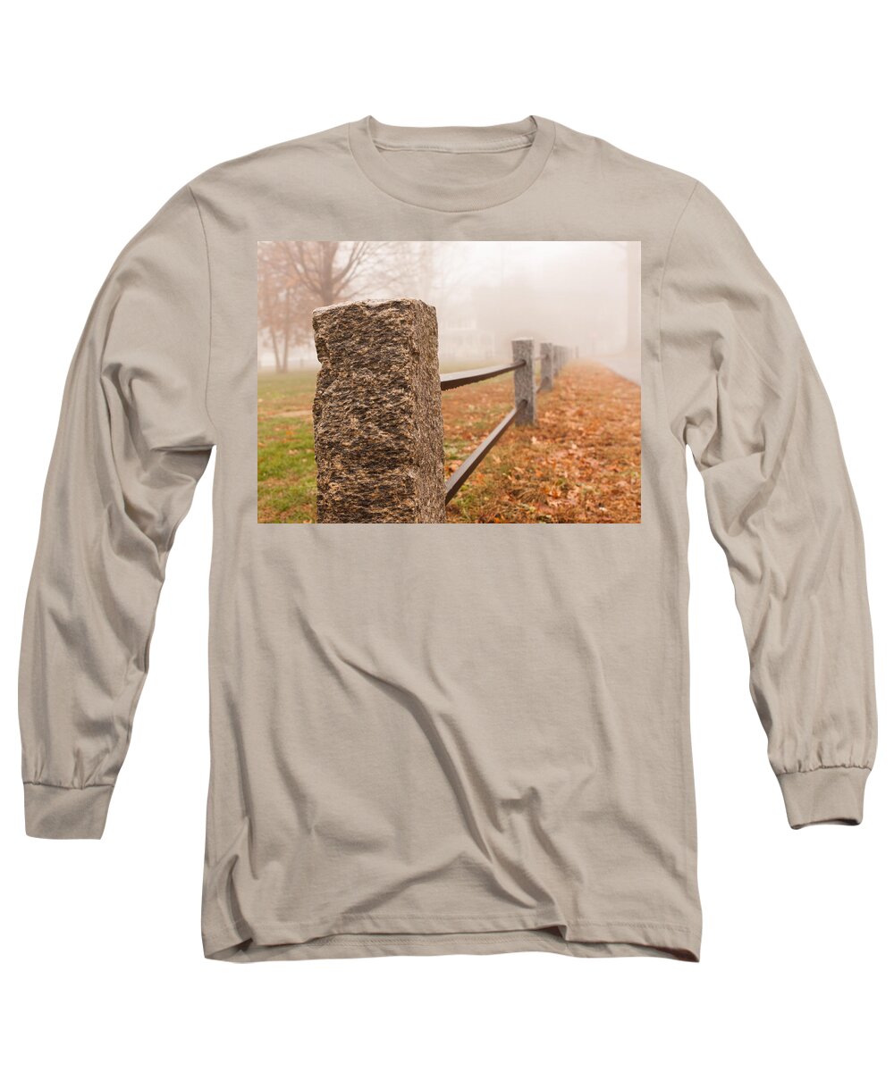 Autumn Long Sleeve T-Shirt featuring the photograph Foggy Morning in Ellington by Kyle Lee