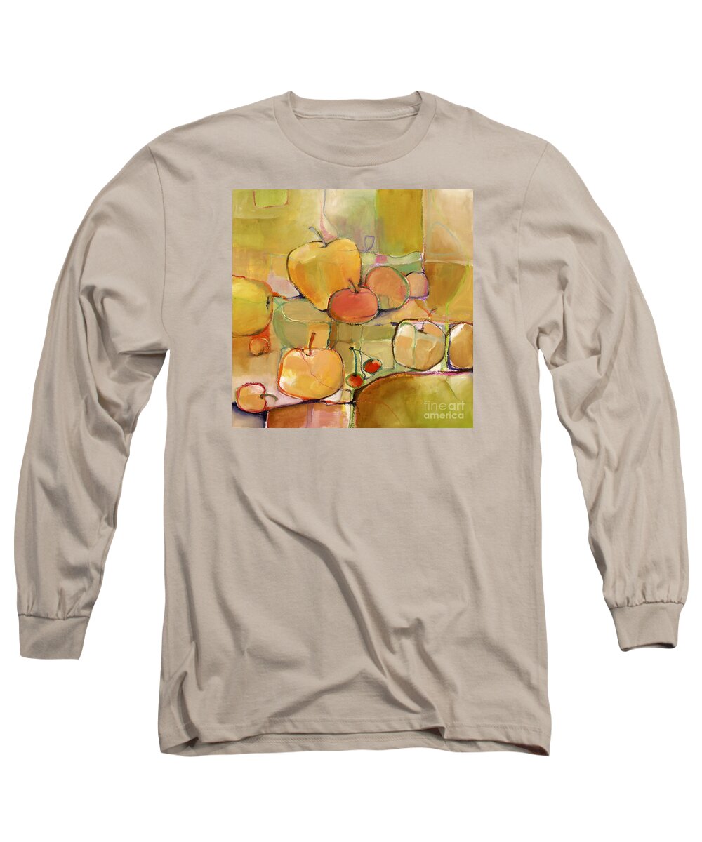 Fruit Long Sleeve T-Shirt featuring the painting Fruit Still Life by Michelle Abrams