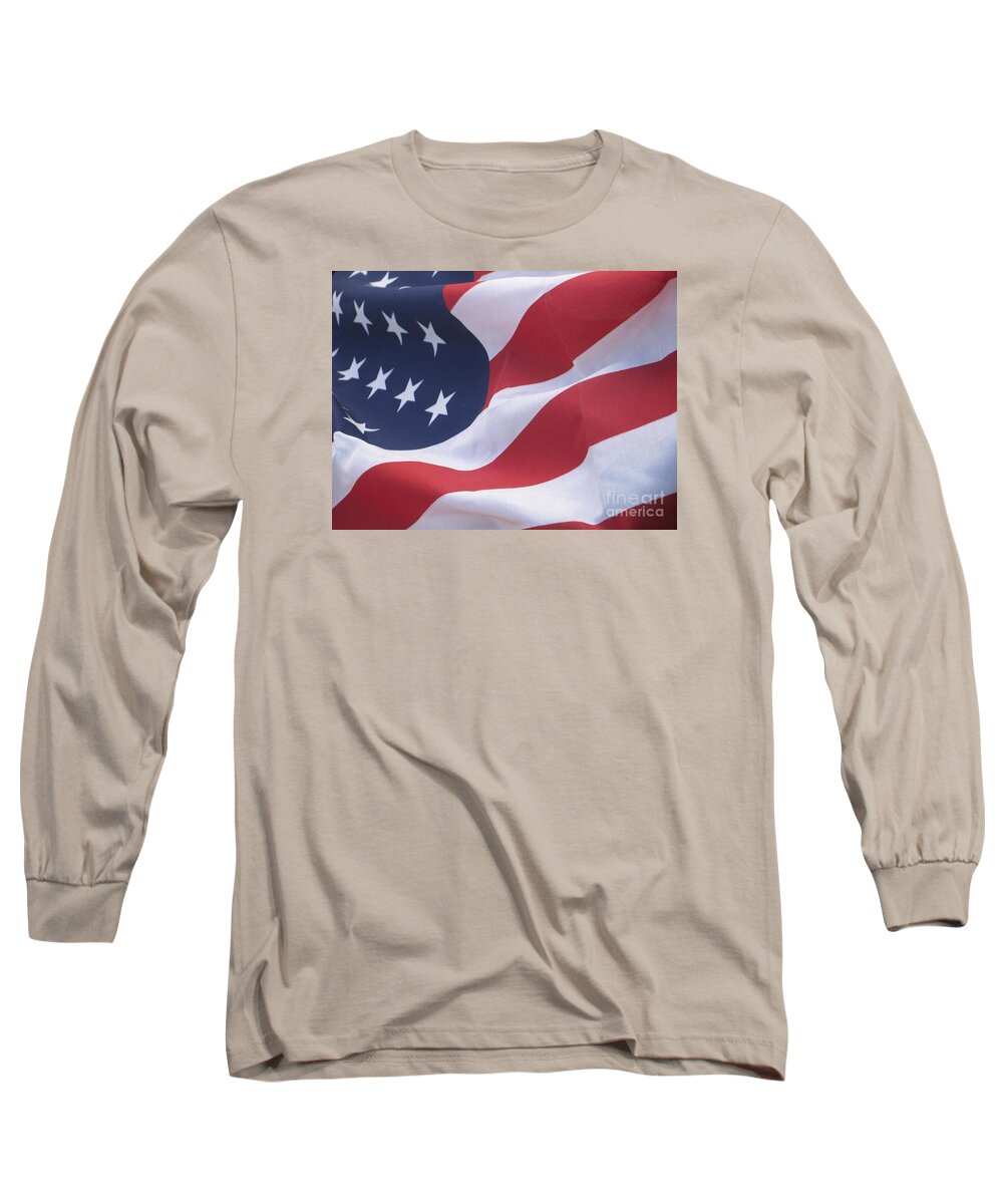 Photography Long Sleeve T-Shirt featuring the photograph God Bless America by Chrisann Ellis