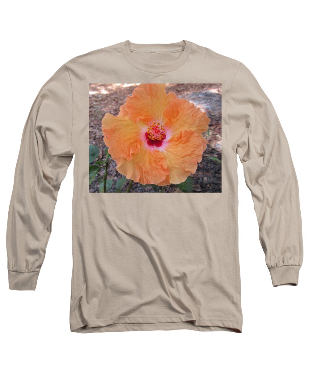 Print Long Sleeve T-Shirt featuring the photograph Heavenly Orange Swirl by Ashley Goforth