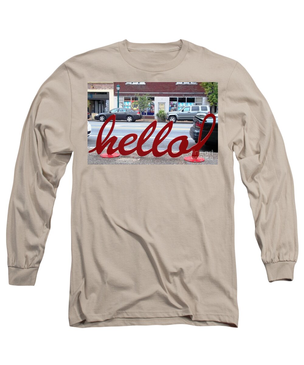  Long Sleeve T-Shirt featuring the photograph Hello by Kelly Awad