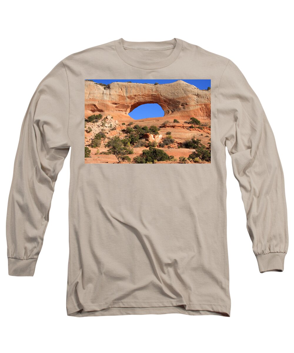 Utah Long Sleeve T-Shirt featuring the photograph Wilson's Arch, Utah by Aidan Moran