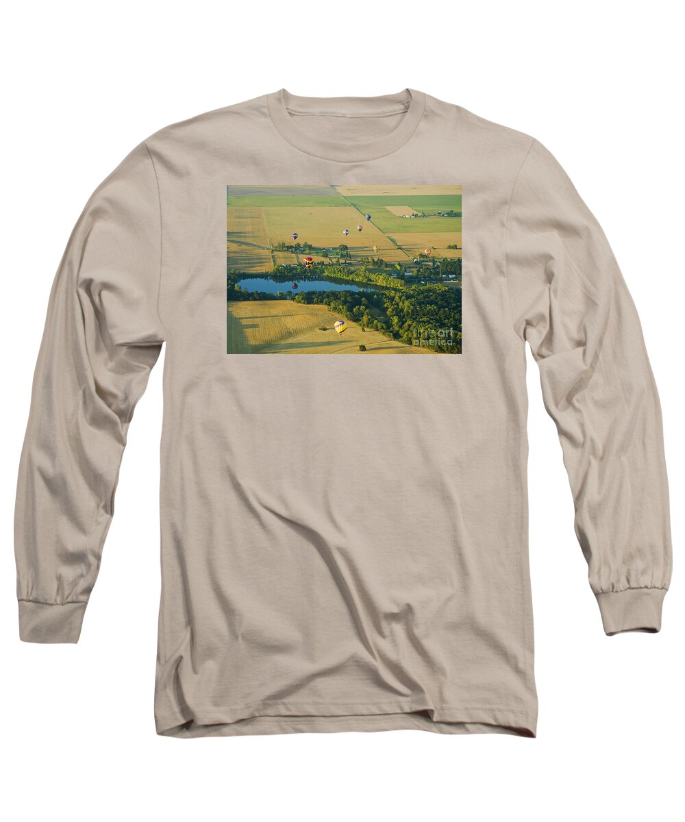 Pacific Long Sleeve T-Shirt featuring the photograph Hot Air Reflection by Nick Boren