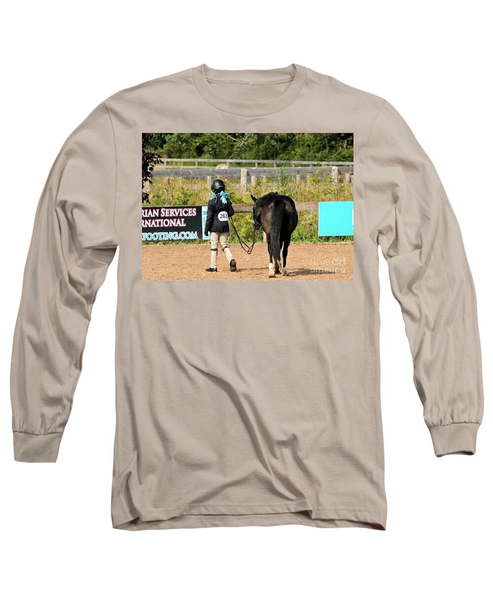 Horse Long Sleeve T-Shirt featuring the photograph Hunter Walk by Janice Byer