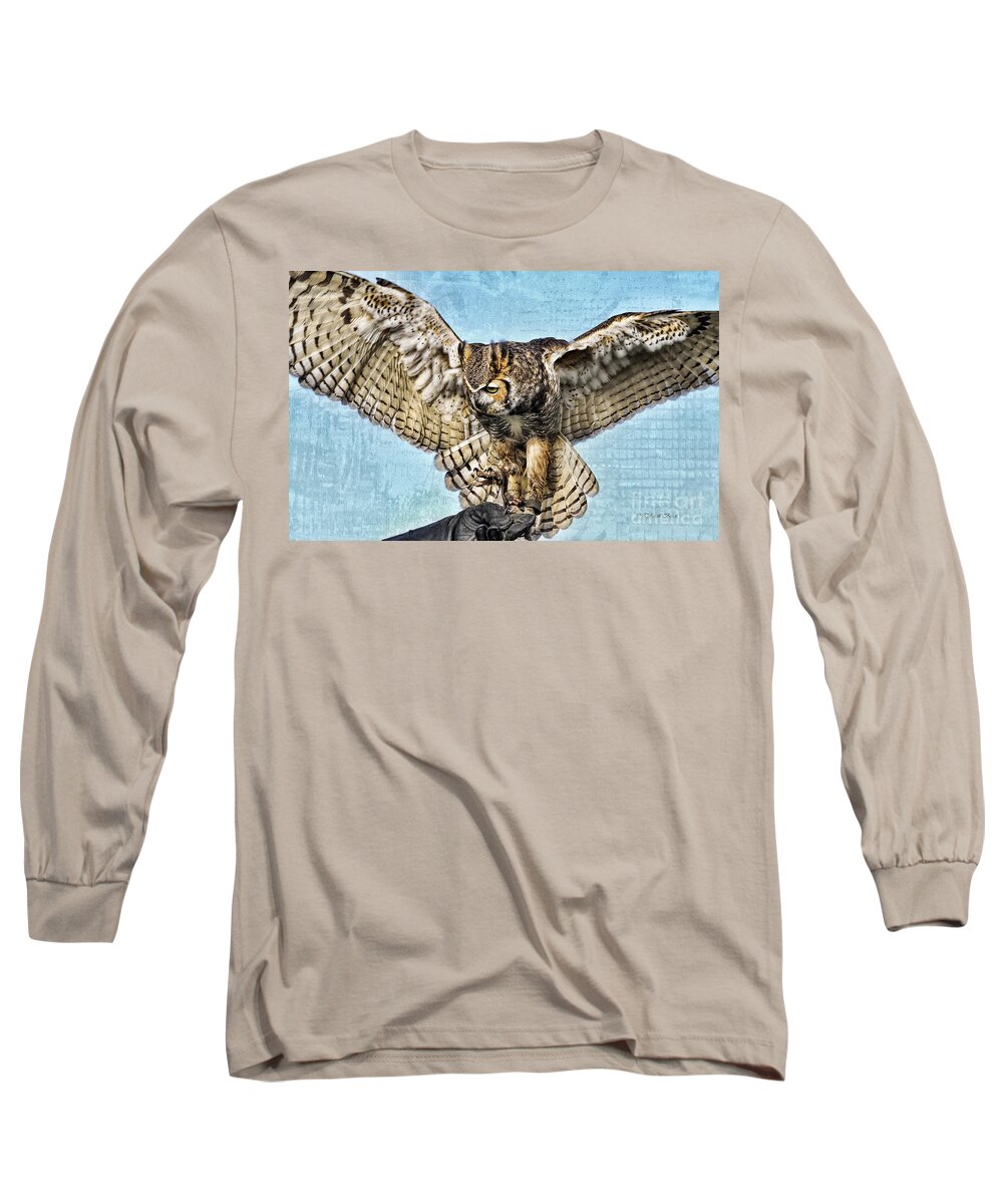 Owl Long Sleeve T-Shirt featuring the photograph I Want to Fly by Deborah Benoit