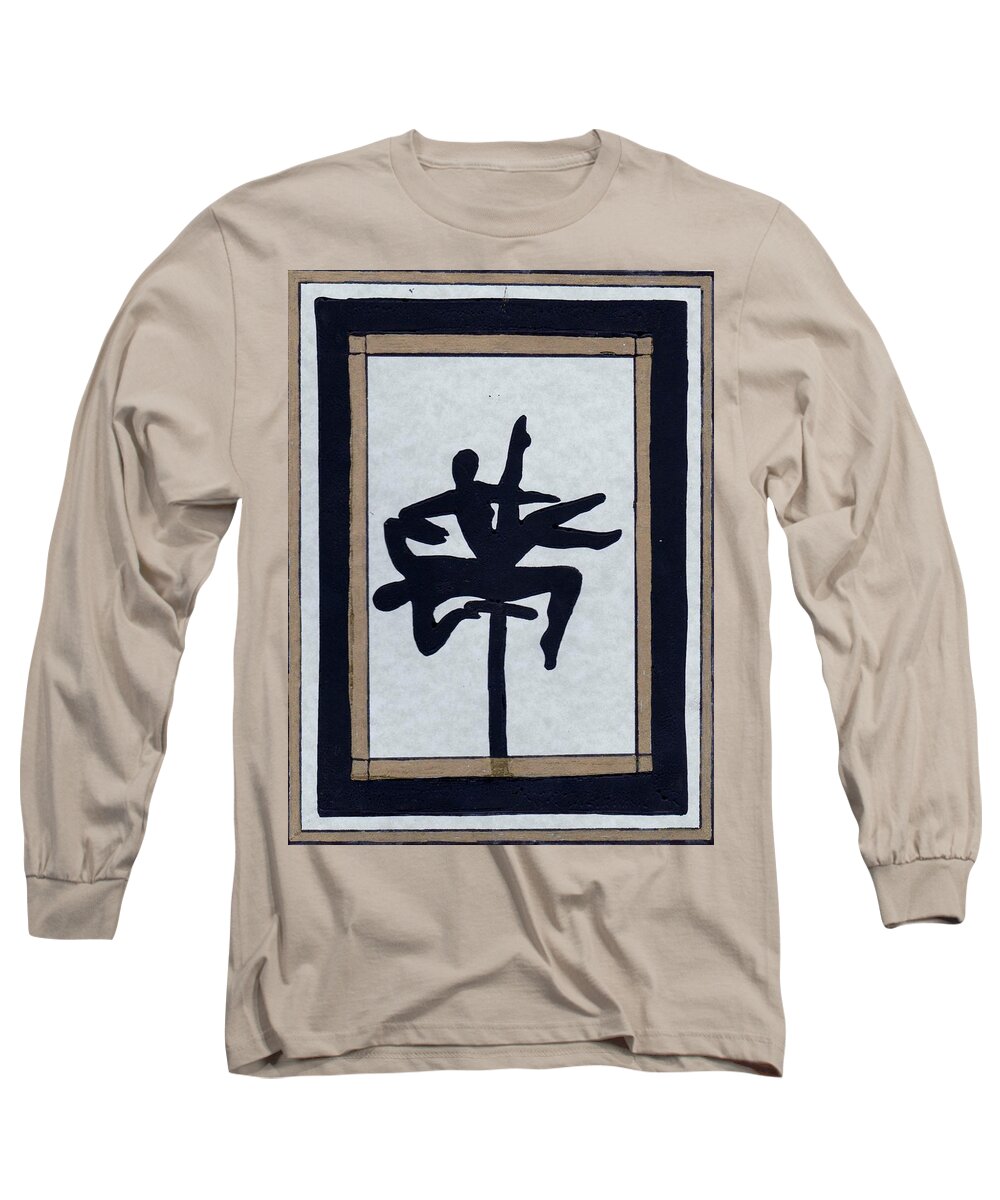 Dance Long Sleeve T-Shirt featuring the mixed media In Perfect Balance by Barbara St Jean
