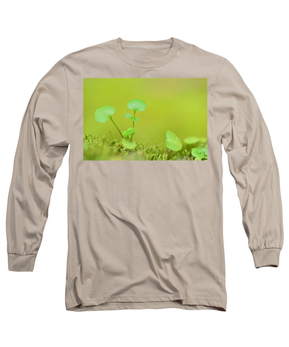 Botanical Long Sleeve T-Shirt featuring the photograph In The Valley Of The Leprechauns by Donna Blackhall