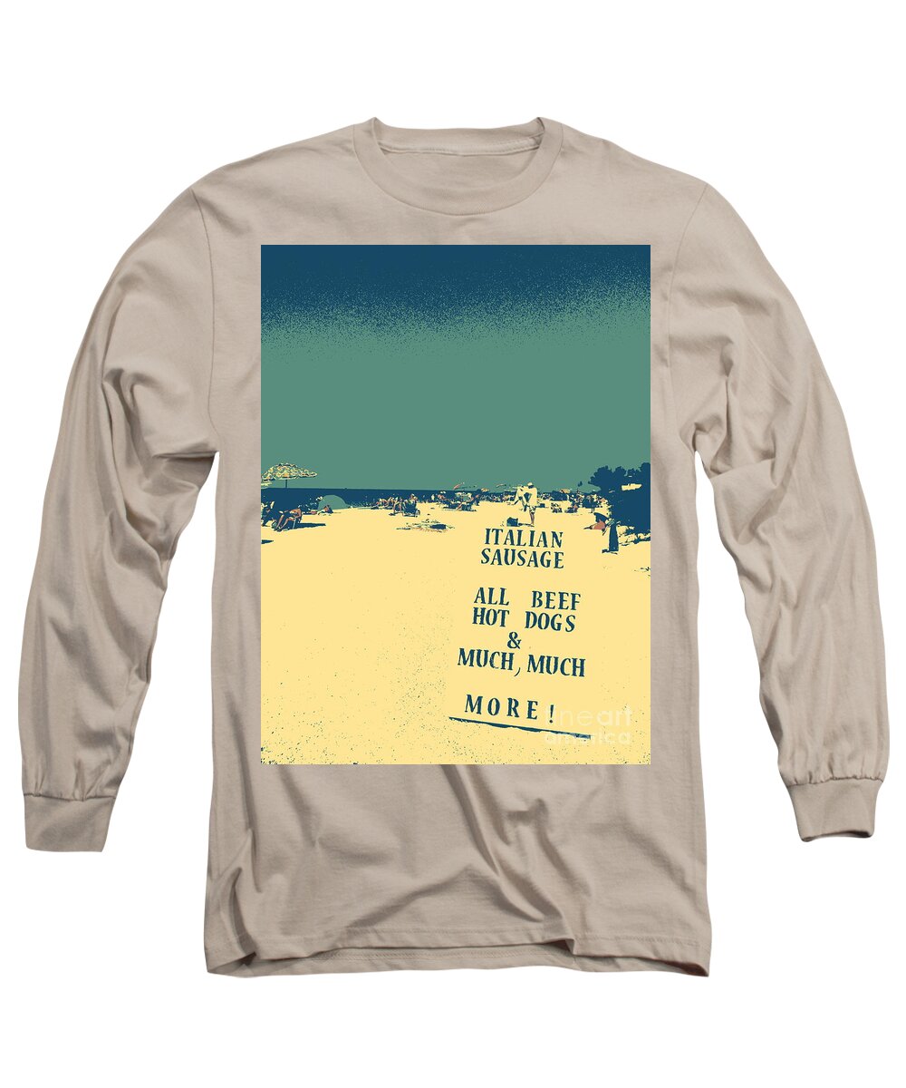 Beach Long Sleeve T-Shirt featuring the digital art Italian Sausage by Valerie Reeves