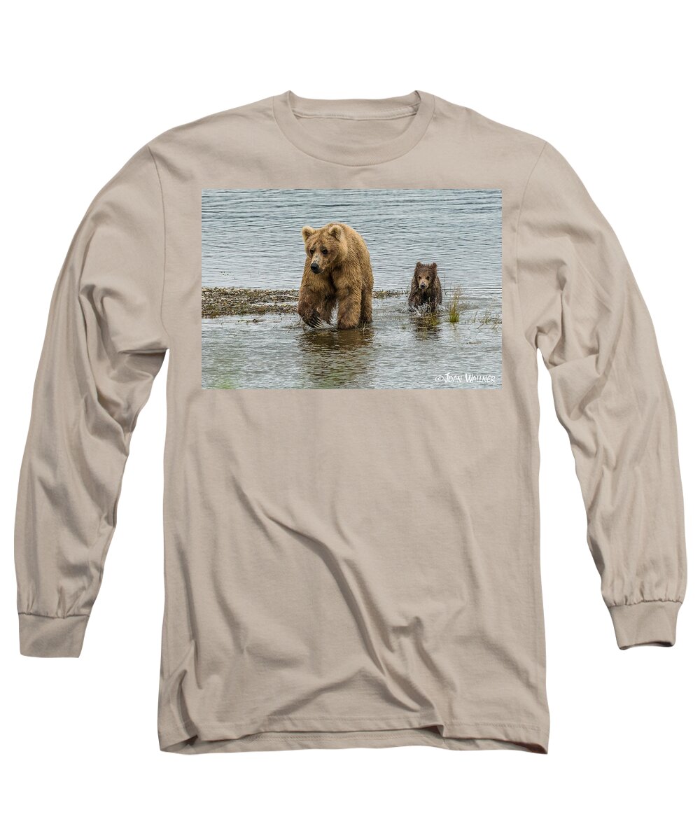 Alaska Long Sleeve T-Shirt featuring the photograph Keeping up with mom by Joan Wallner