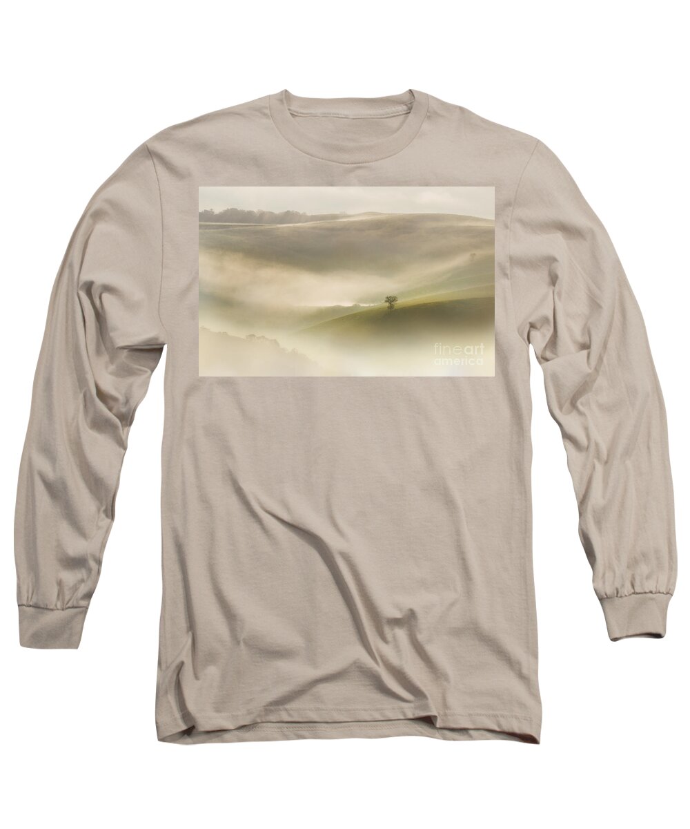 Field Long Sleeve T-Shirt featuring the photograph Lonely Tree #2 by Jaroslaw Blaminsky