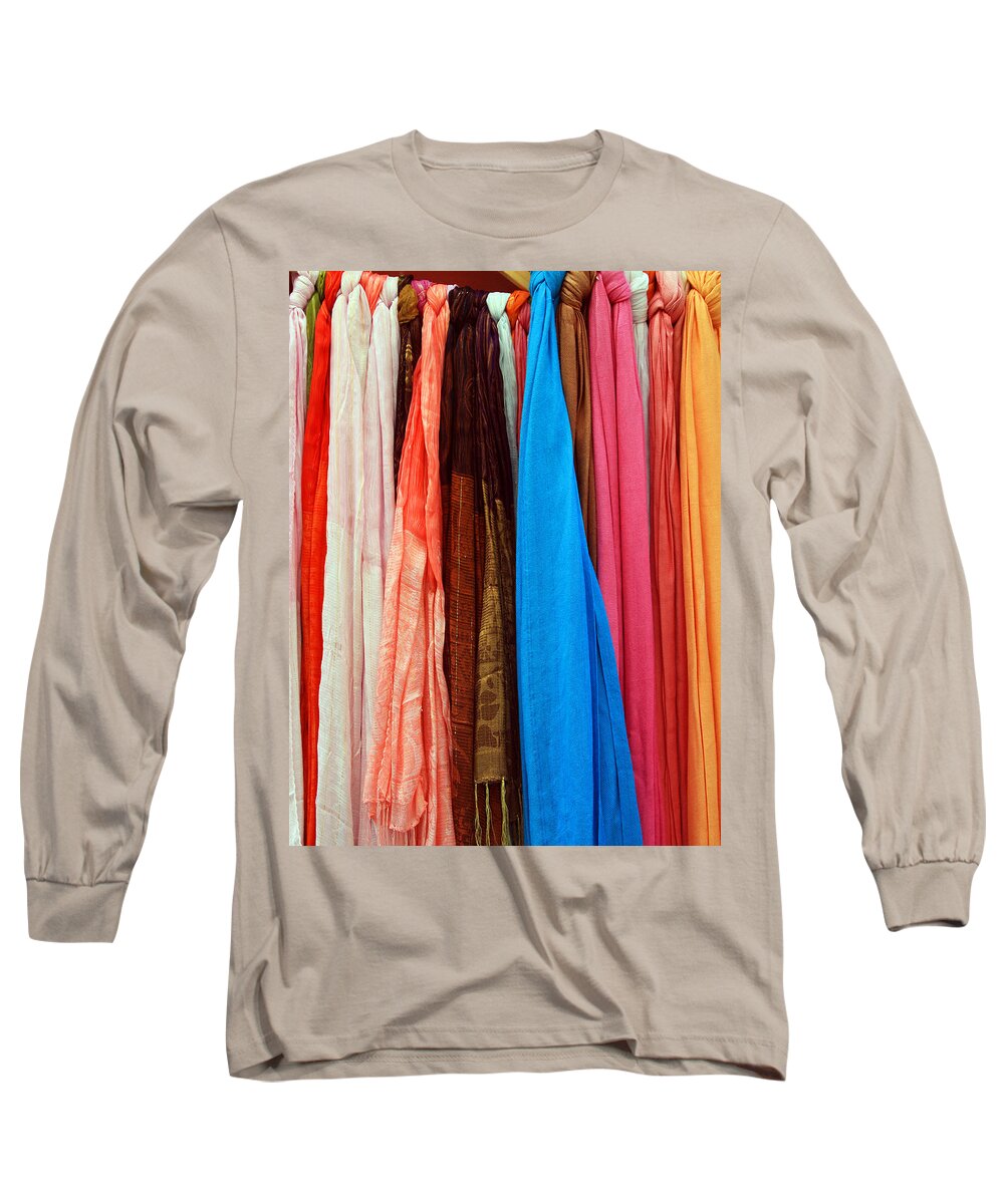 Color Long Sleeve T-Shirt featuring the photograph Market Wares - Granada Spain by Rick Locke - Out of the Corner of My Eye