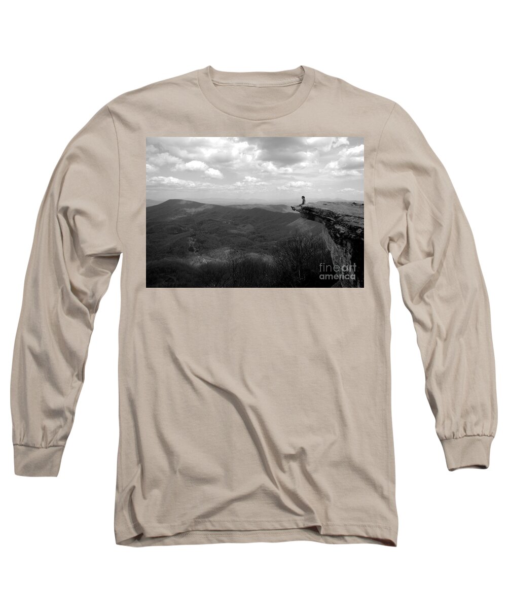 Appalachian Trail Long Sleeve T-Shirt featuring the photograph McAfee Knob Appalachian Trail by Glenn Gordon