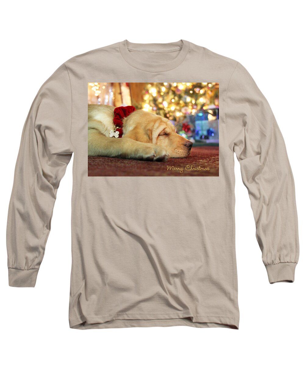 Christmas Long Sleeve T-Shirt featuring the photograph Merry Christmas from Lily by Lori Deiter