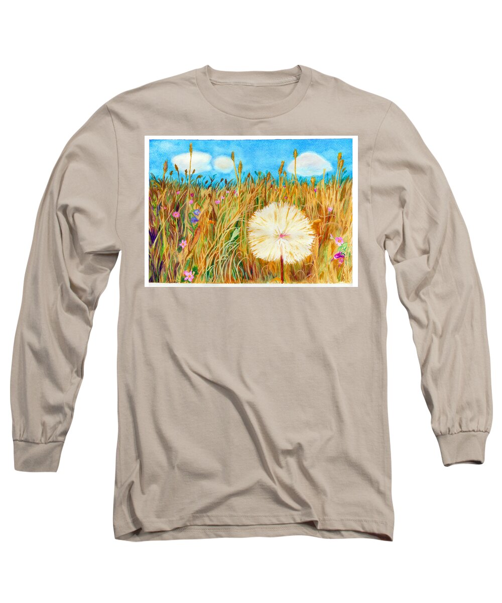 C Sitton Paintings Long Sleeve T-Shirt featuring the painting Montana Hike by C Sitton