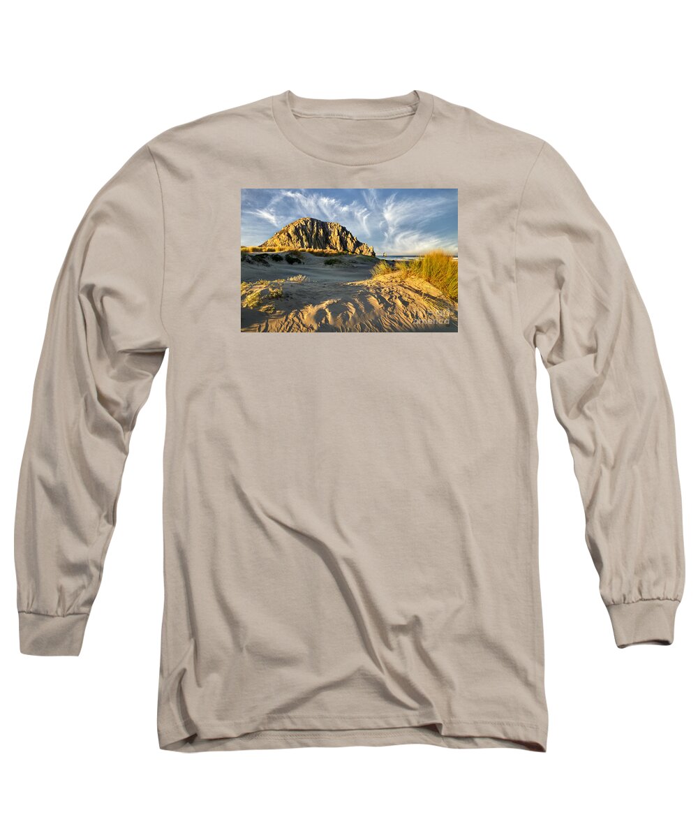 Morro Rock Long Sleeve T-Shirt featuring the photograph Morro Magic by Alice Cahill