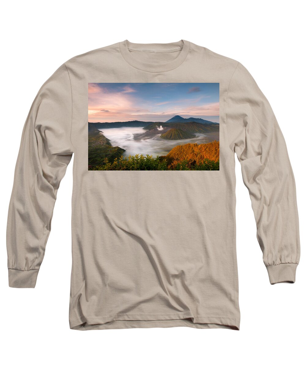 Mount Bromo Long Sleeve T-Shirt featuring the photograph Mount Bromo Sunrise by Andrew Kumler