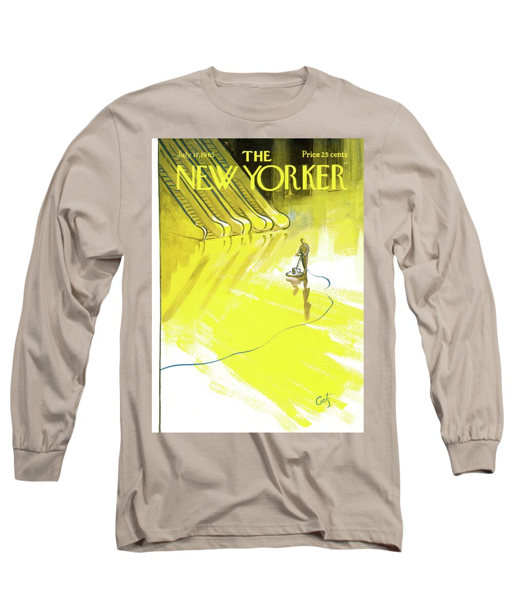 Work Long Sleeve T-Shirt featuring the painting New Yorker July 17th, 1965 by Arthur Getz