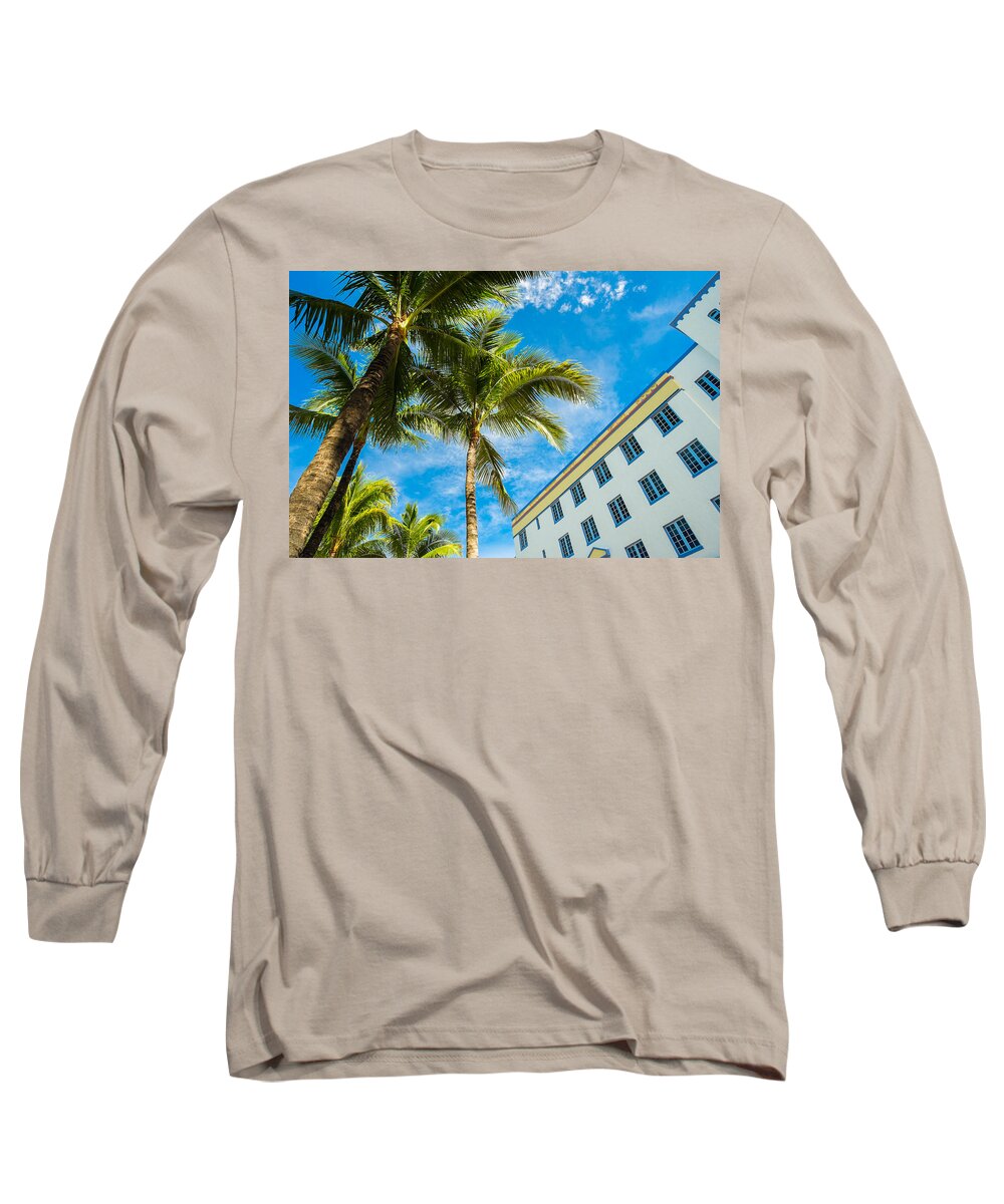 Architecture Long Sleeve T-Shirt featuring the photograph Ocean Drive by Raul Rodriguez