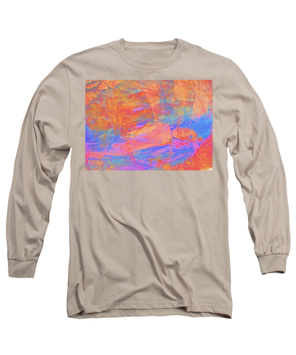  Stone Long Sleeve T-Shirt featuring the photograph Painted Desert by Stephanie Grant