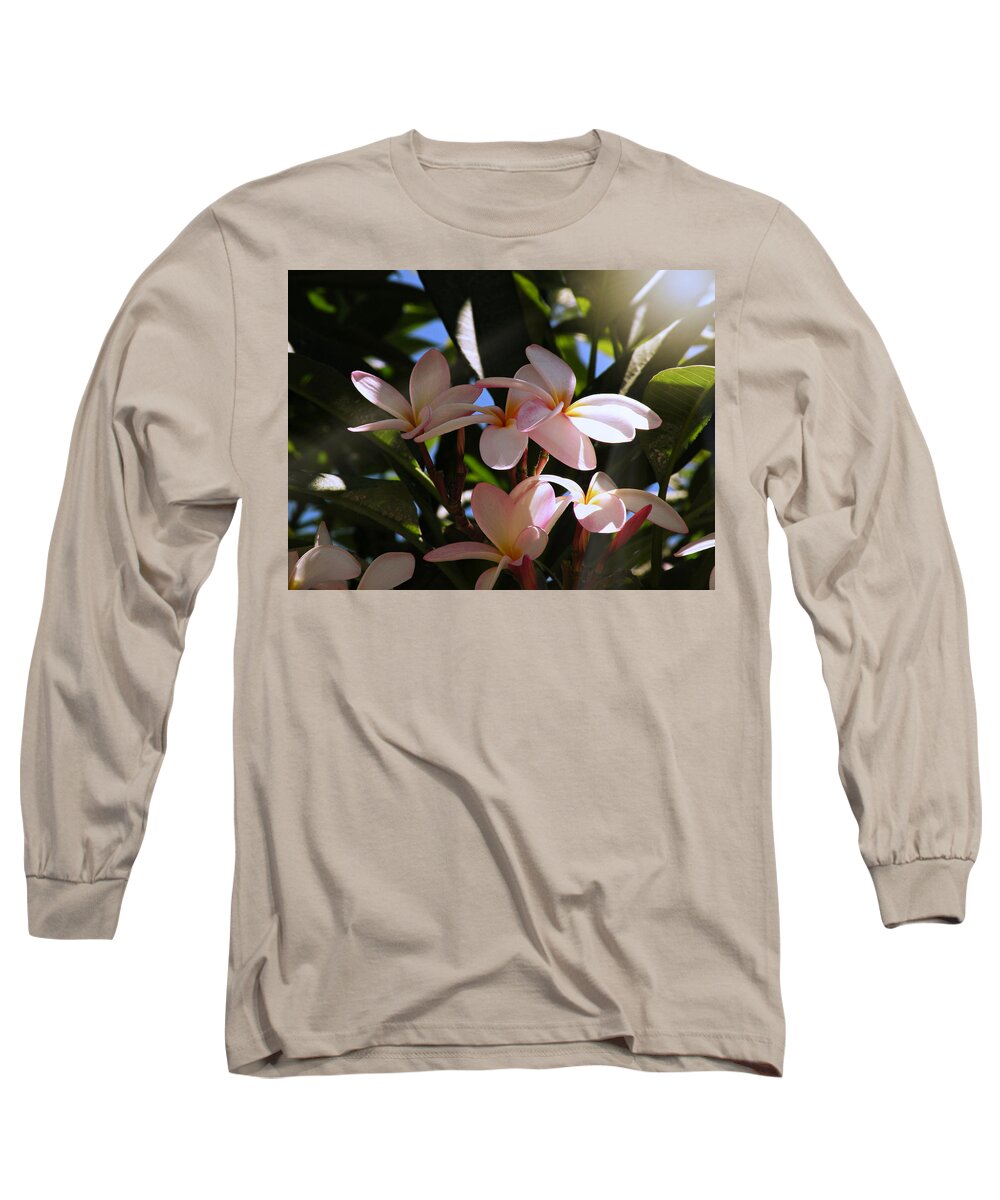Plumeria Long Sleeve T-Shirt featuring the photograph Plumeria by Micki Findlay