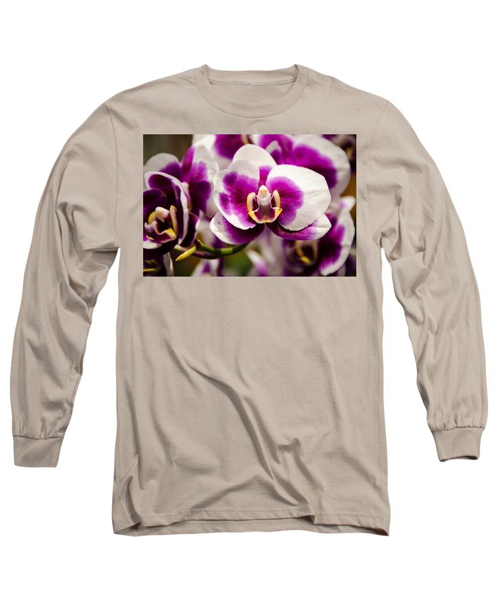 Orchid Long Sleeve T-Shirt featuring the photograph Purple Beauty by Penny Lisowski