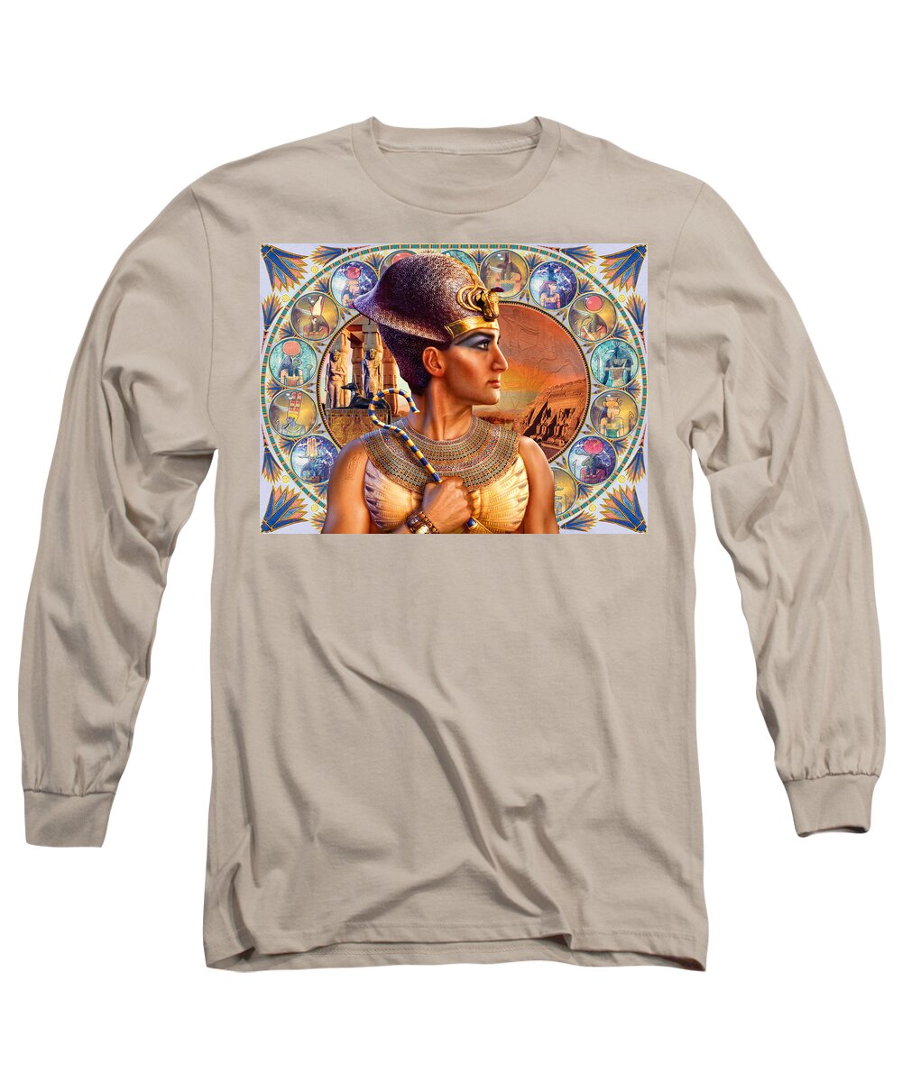 Adult Long Sleeve T-Shirt featuring the photograph Rameses II by MGL Meiklejohn Graphics Licensing
