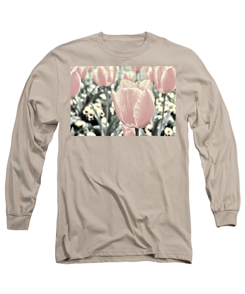 Flowers Long Sleeve T-Shirt featuring the photograph Reduction Of Colours by Rabiri Us