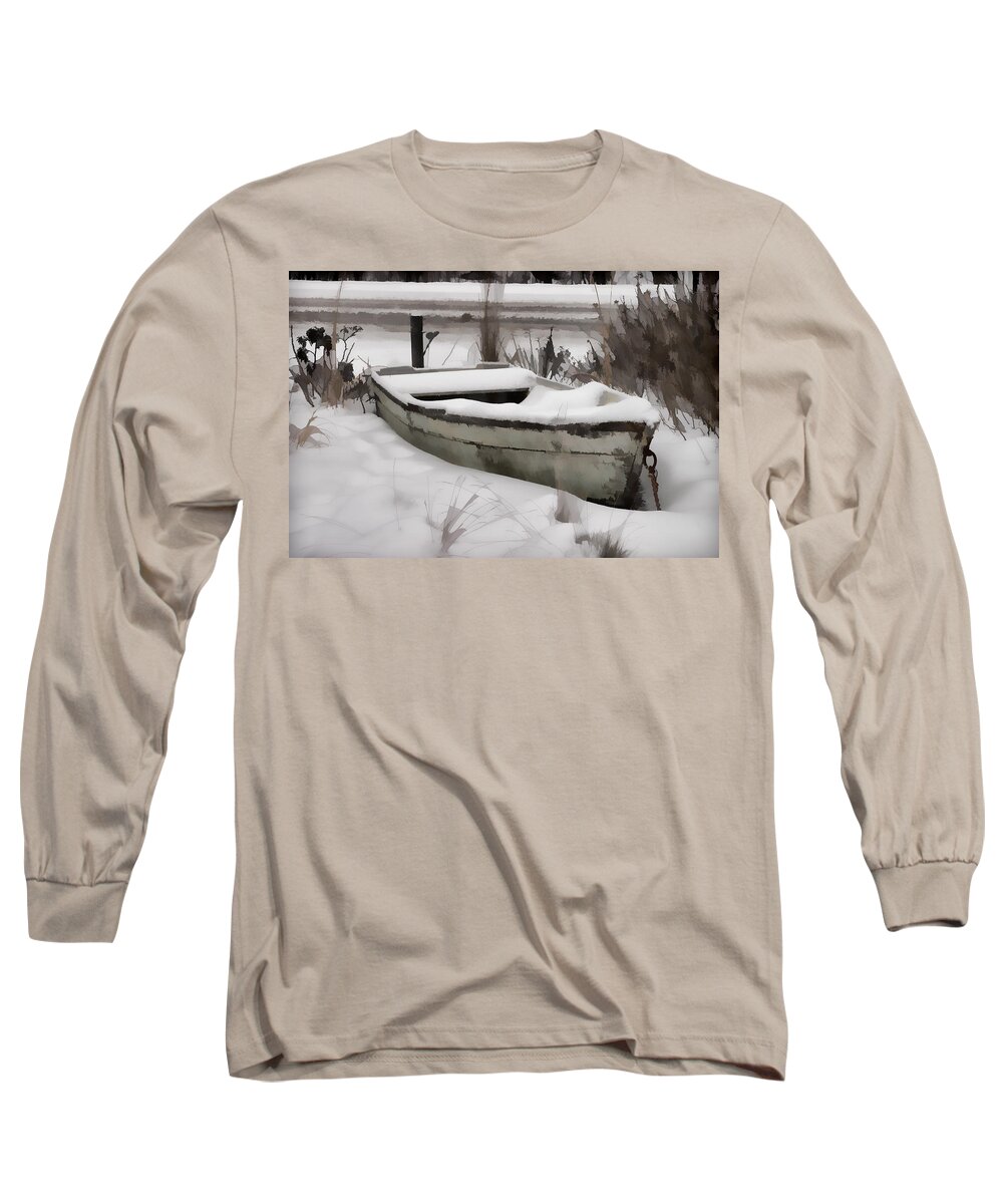 Cape Cod Landscape Photography Long Sleeve T-Shirt featuring the photograph Riding out the storm by Jeff Folger