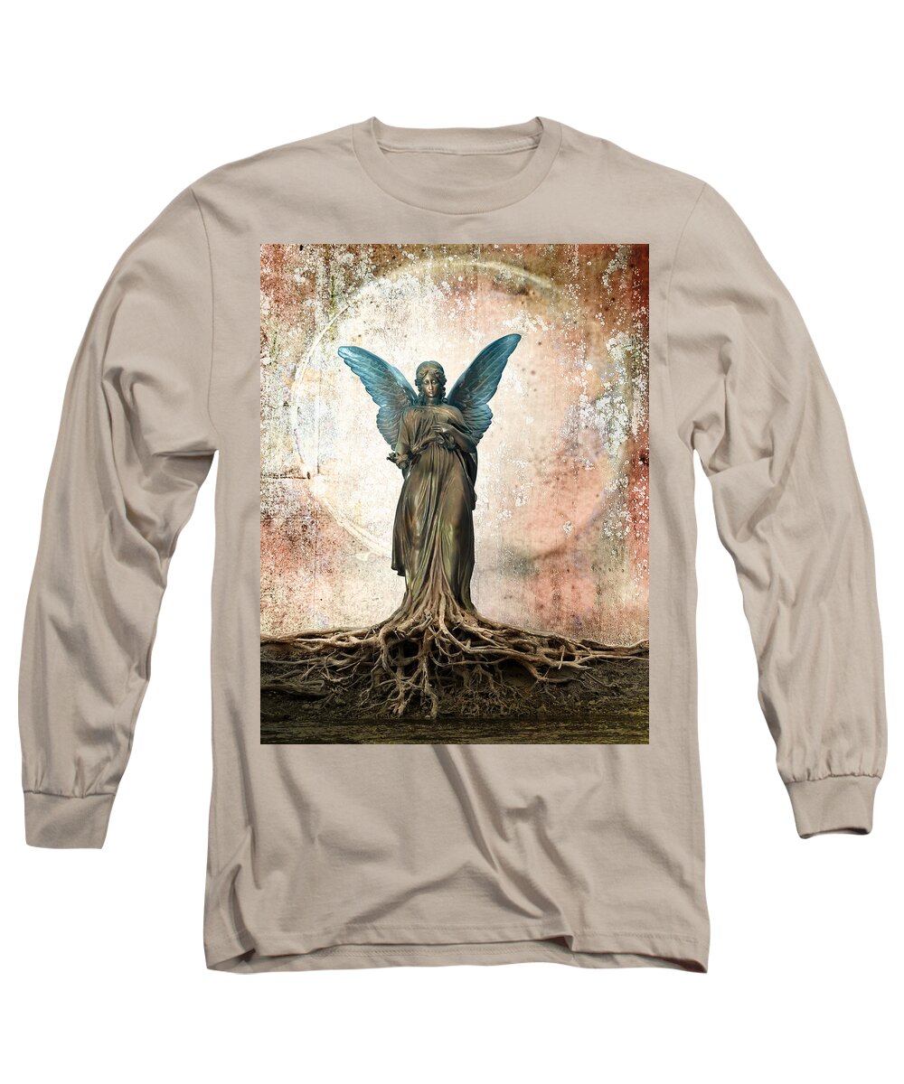 Digital Long Sleeve T-Shirt featuring the digital art Roots of Religion by Rick Mosher