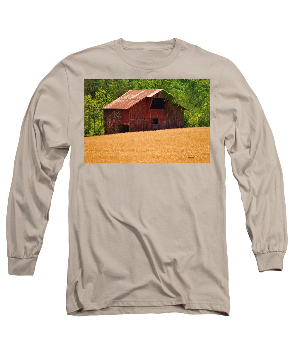Barn Long Sleeve T-Shirt featuring the photograph Rusty Coat by Eric Liller