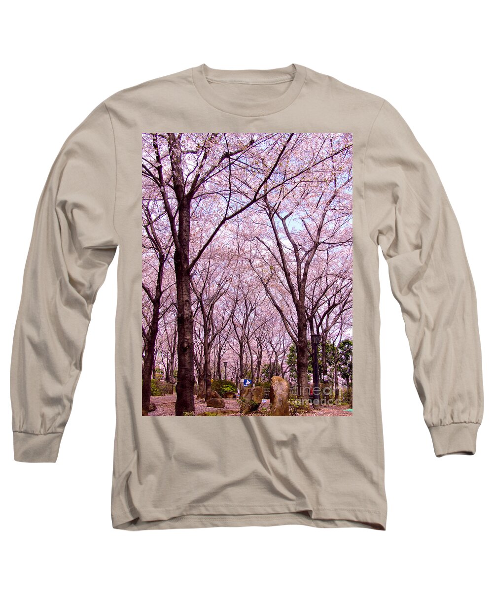 Sakura Tree Long Sleeve T-Shirt featuring the photograph Sakura tree by Andrea Anderegg