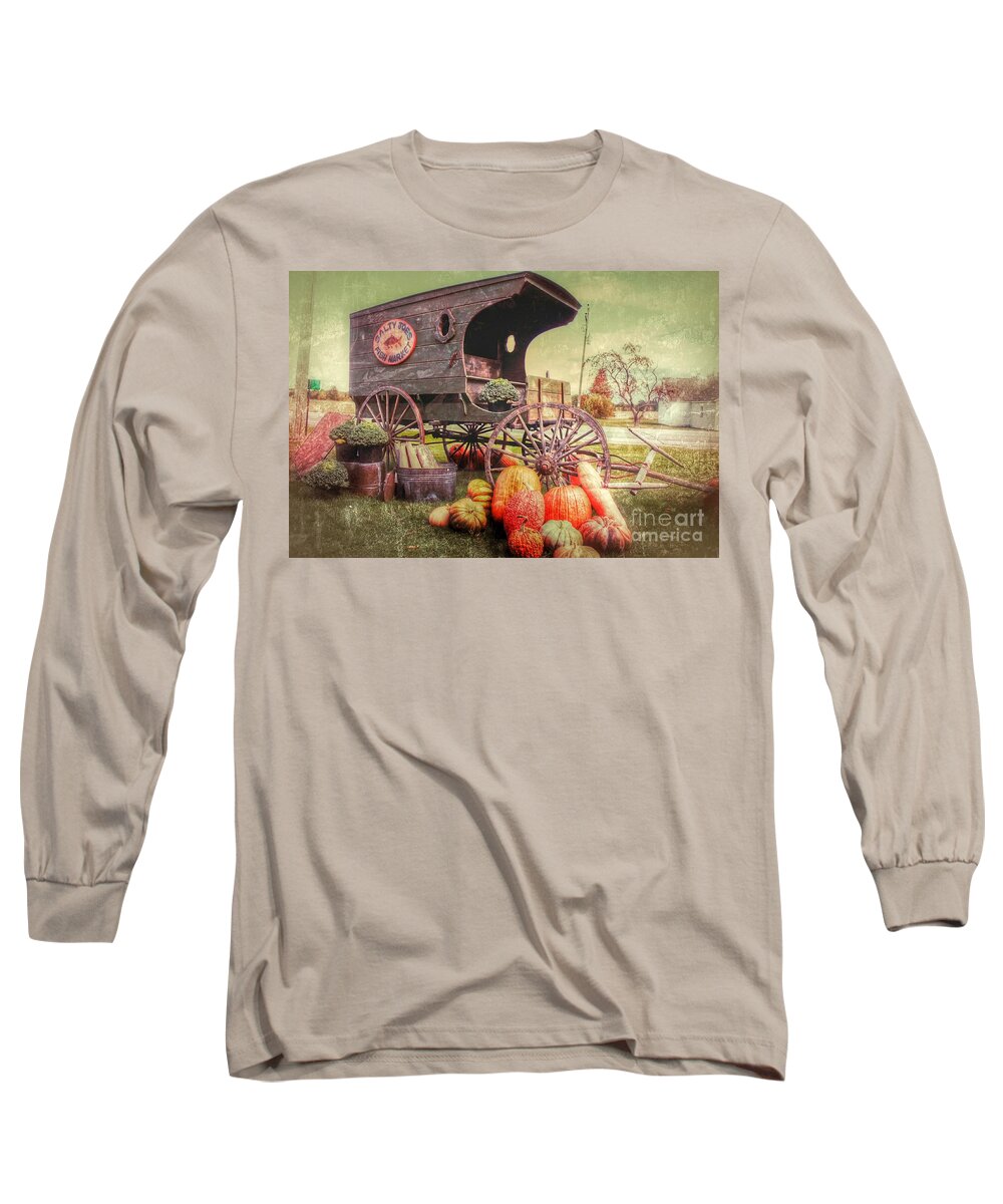 Fall Long Sleeve T-Shirt featuring the photograph Salty Joes Fish Market by Nikki Vig