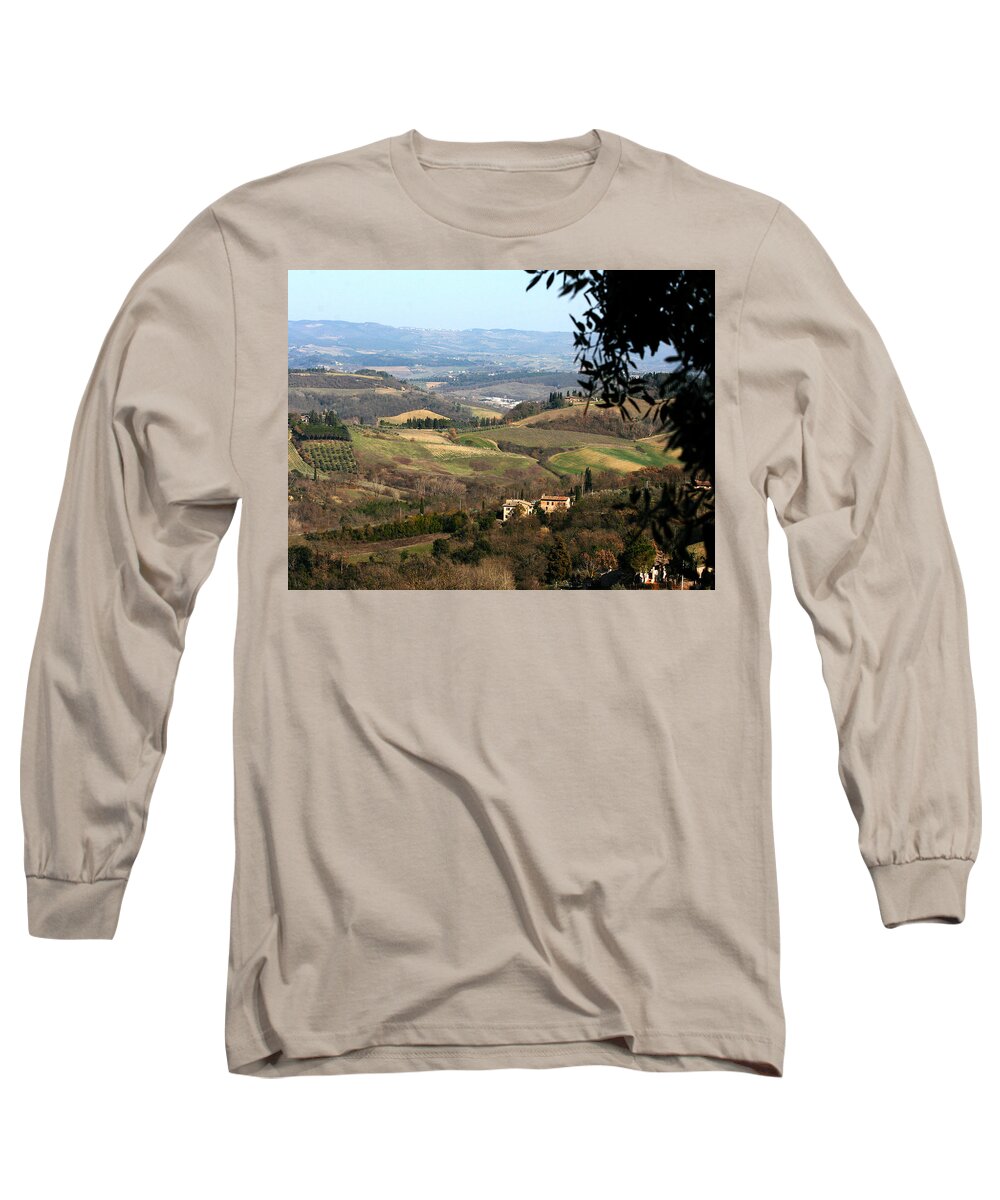 Karen Zuk Rosenblatt Long Sleeve T-Shirt featuring the photograph Siena 2 by Karen Zuk Rosenblatt