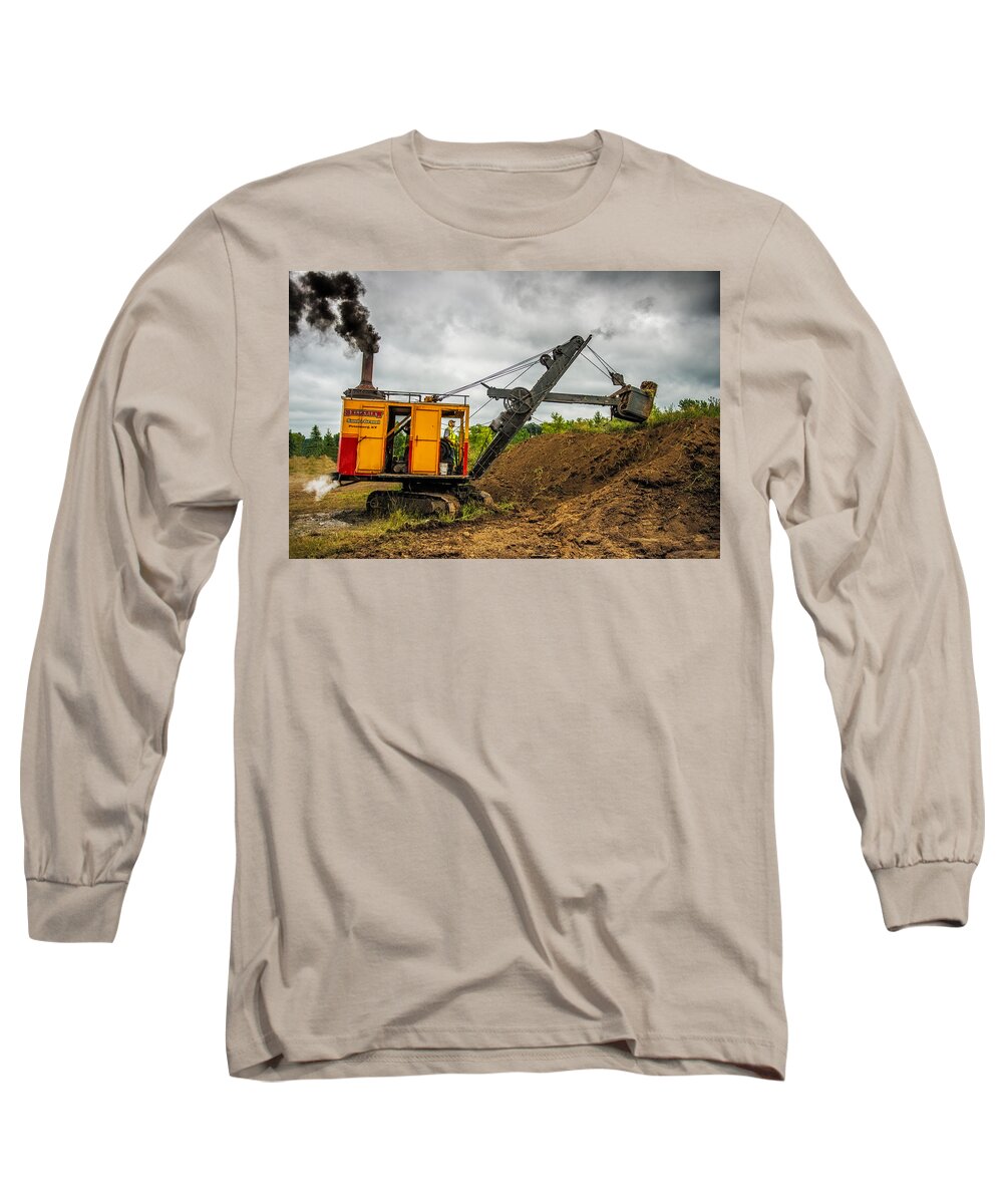  Long Sleeve T-Shirt featuring the photograph Small Steam Shovel by Paul Freidlund