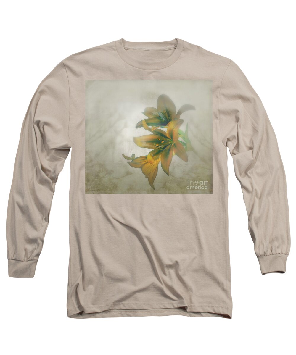 Lily Long Sleeve T-Shirt featuring the photograph Soft and Sweet by Shirley Mangini