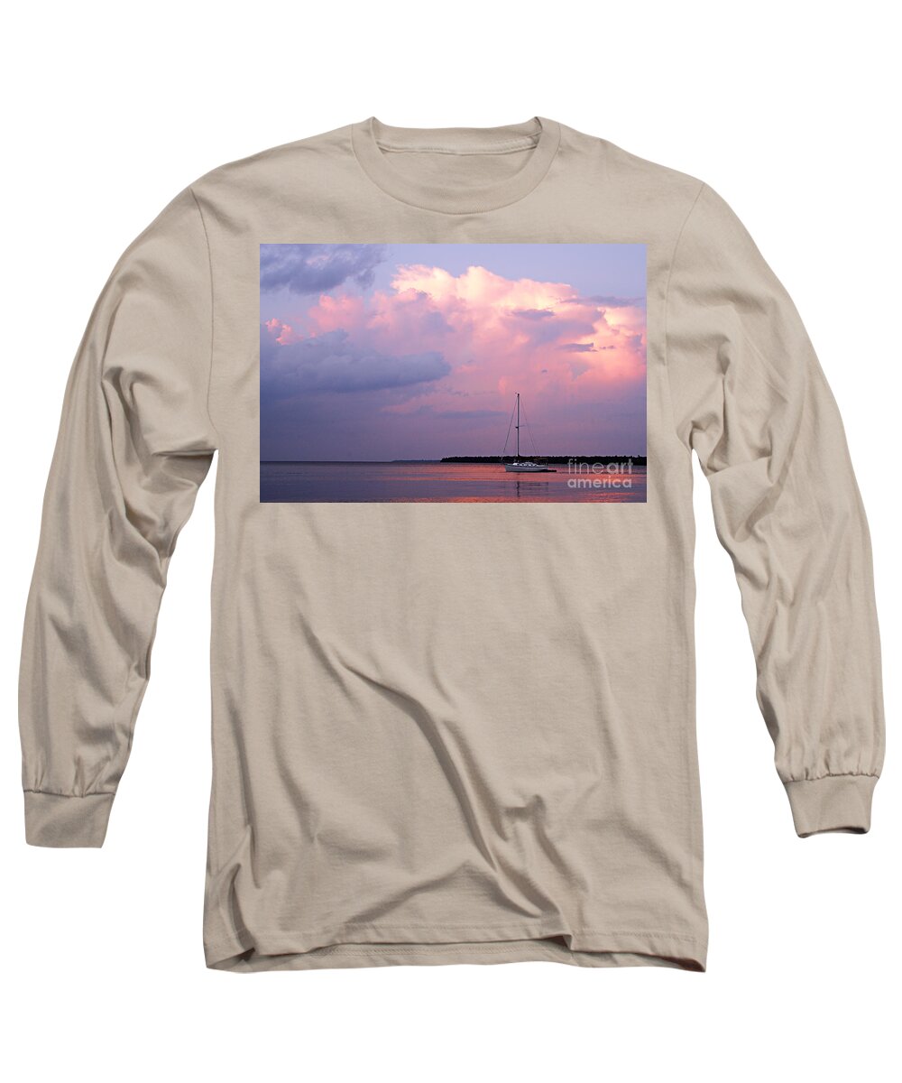 Photography Long Sleeve T-Shirt featuring the photograph Stormy Seas Ahead by Larry Ricker