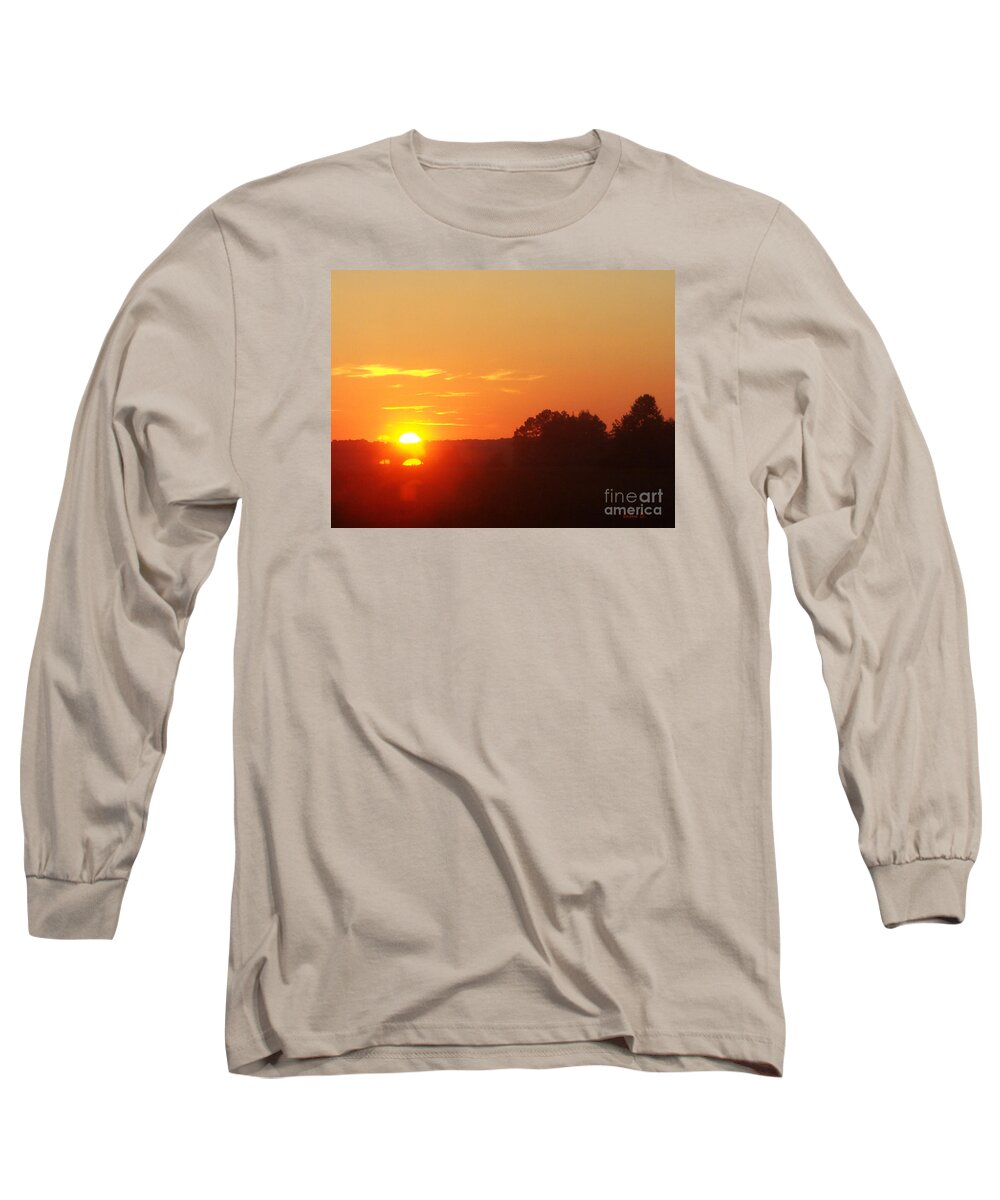 Sunset Long Sleeve T-Shirt featuring the photograph Sundown by Jasna Dragun