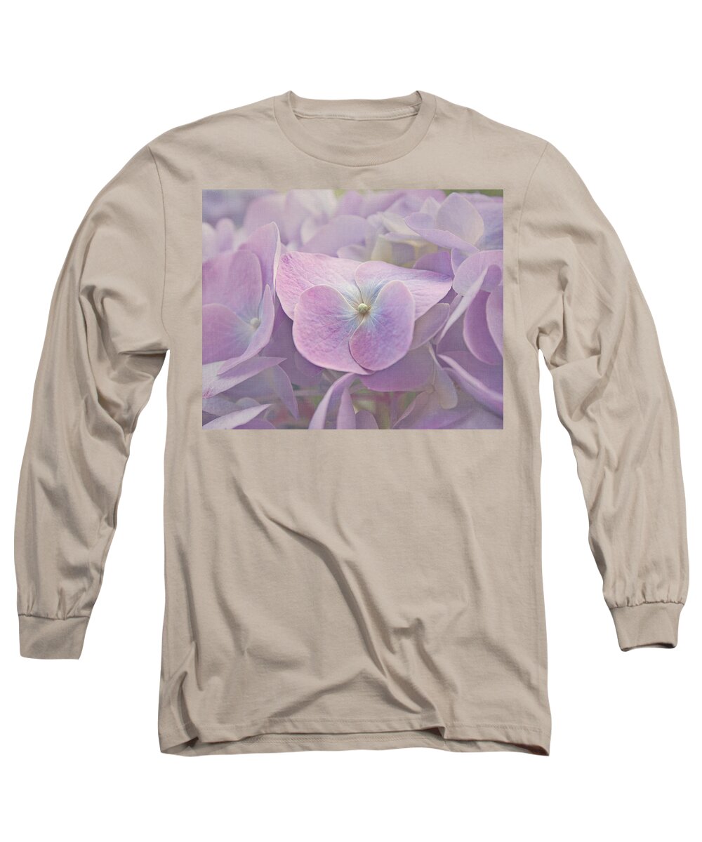 Hydrangea Long Sleeve T-Shirt featuring the photograph Symphony in Purple by Kim Hojnacki