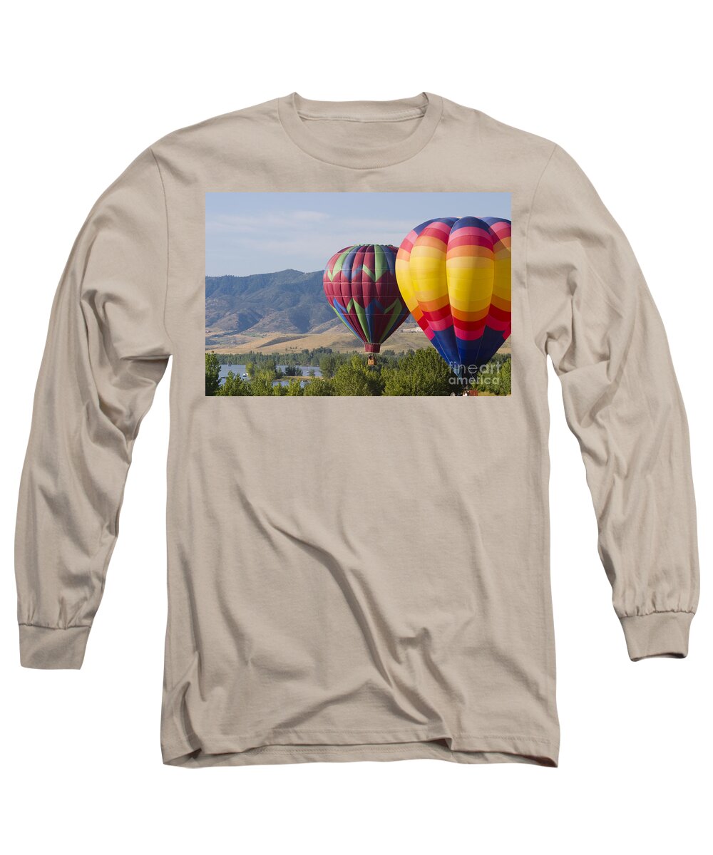 Colorado Long Sleeve T-Shirt featuring the photograph Tandem Balloons by Steven Krull