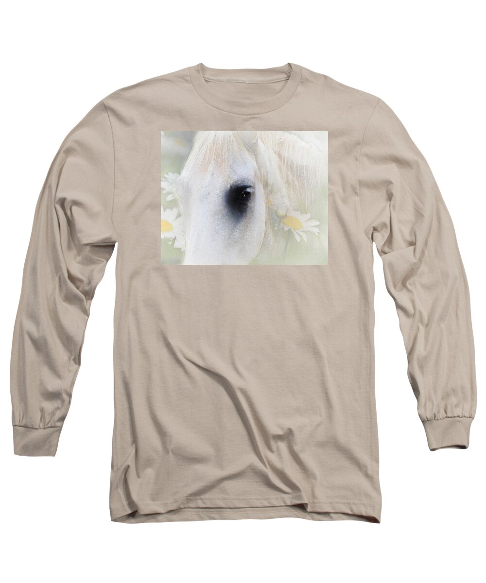 Impressionism Long Sleeve T-Shirt featuring the digital art The Spring Gift Giver by Georgiana Romanovna