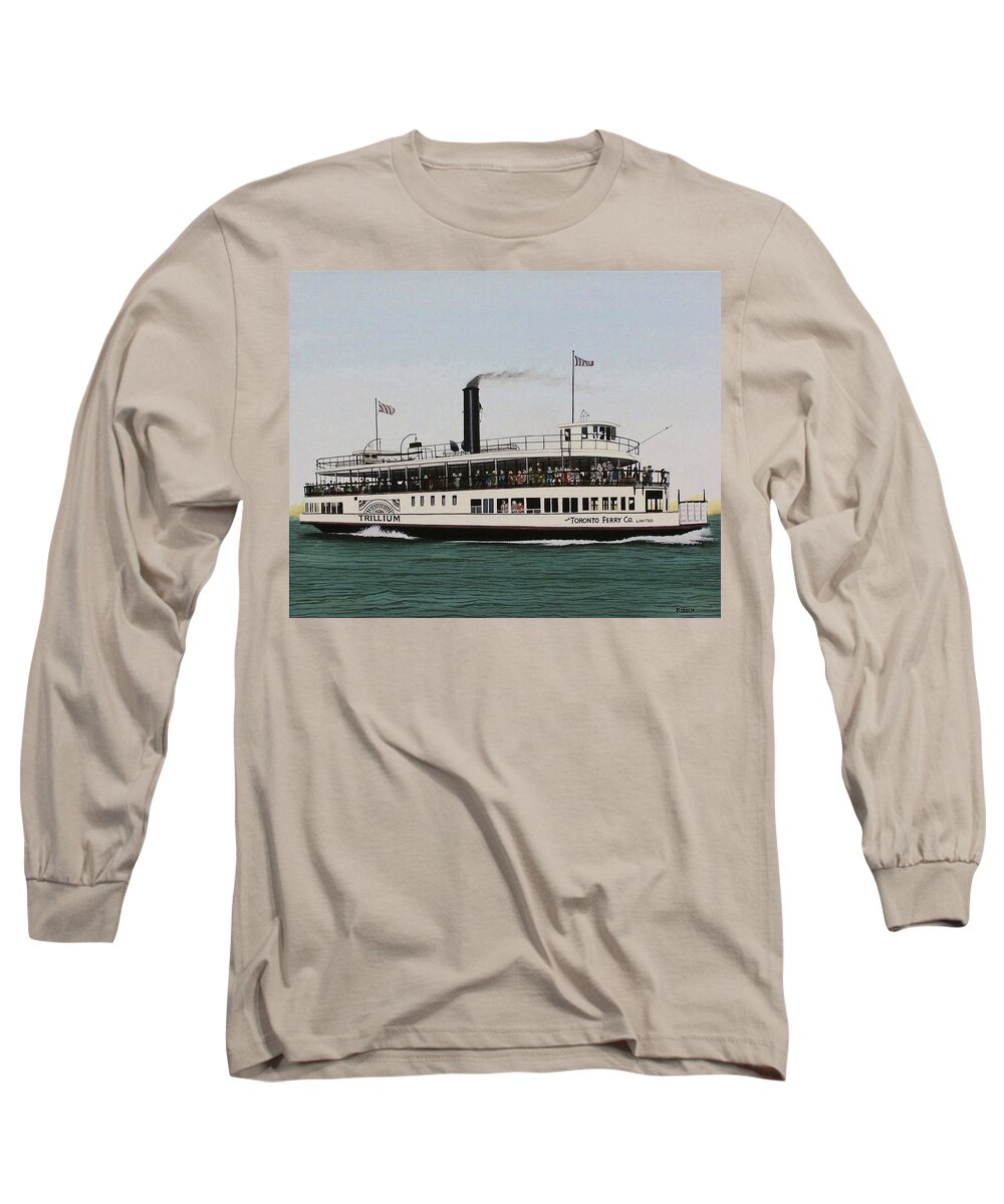 Landscapes Long Sleeve T-Shirt featuring the painting The Toronto Trillium by Kenneth M Kirsch