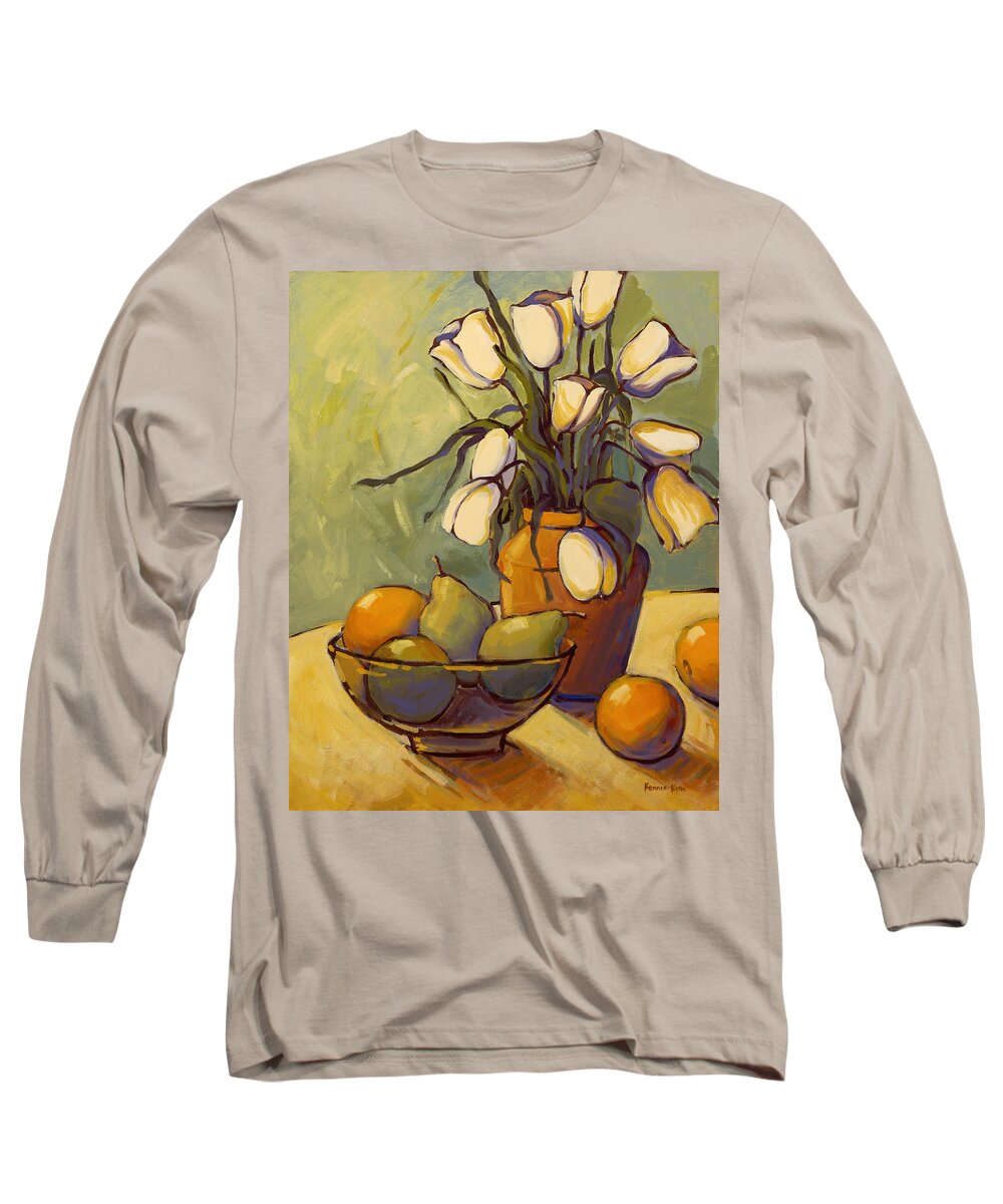 Tulips Long Sleeve T-Shirt featuring the painting Tulips 2 by Konnie Kim